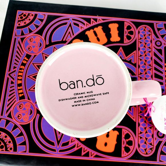 LOVE POTION ban.do Hot Stuff PINK Ceramic Mug - Picture 3 of 7
